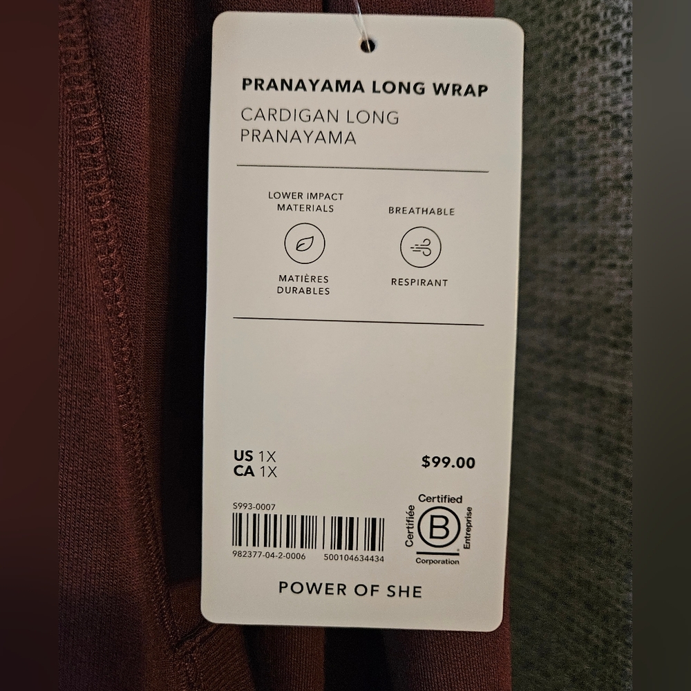 Athleta Pranayama Long Wrap